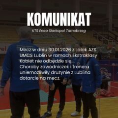 Mecz z Lalak AZS UMCS Lublin nie odbędzie się